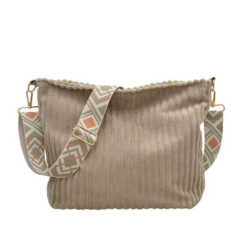 Willow Corduroy Shopper Purse