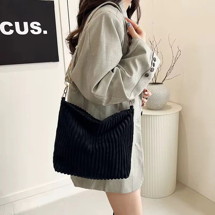 Willow Corduroy Shopper Purse