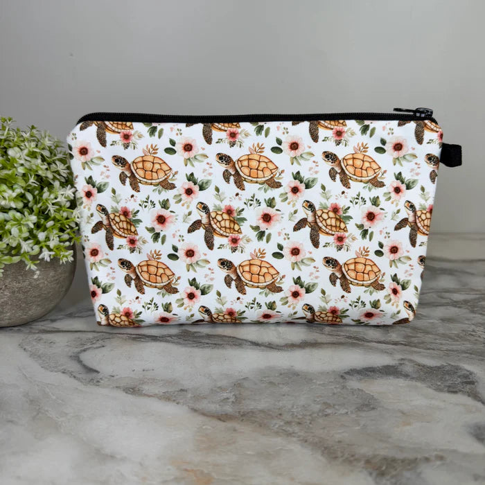 Floral Turtle Pouch