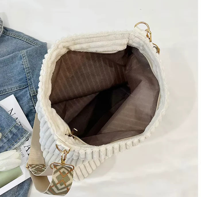 Willow Corduroy Shopper Purse